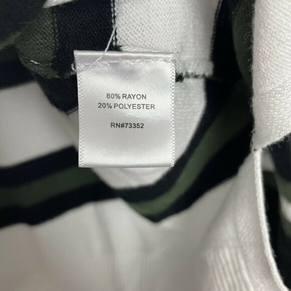 3/$15 Its Our Time White Black Green Long Sleeve Top but - Picture 4 of 7